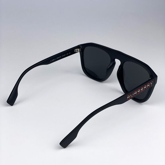 Burberry BE4396U 346487 Sunglasses Matte Black Dark Grey Square Unisex main image 5